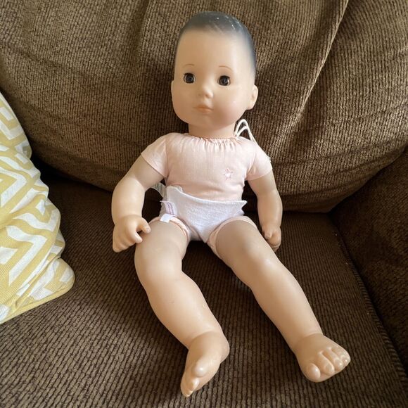 Bitty Baby Doll American Girl Brown Open And Close Eyes 2014 - Picture 1 of 5